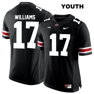 Youth NCAA Ohio State Buckeyes Alex Williams #17 College Stitched Authentic Nike White Number Black Football Jersey TS20A41HB